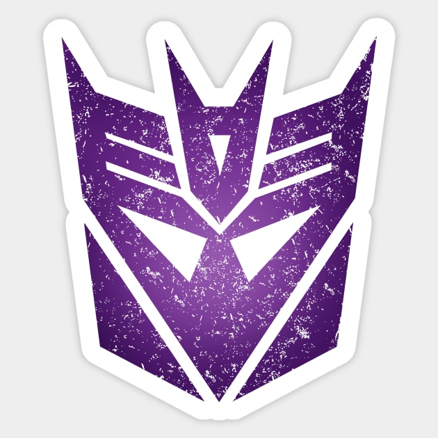 decepticon logo retro Sticker by nataliawinyoto